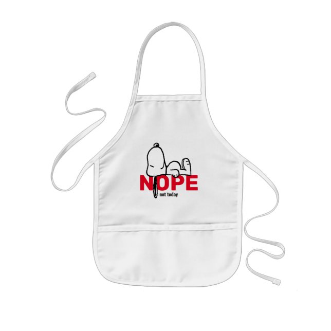 Peanuts | Snoopy Not Today Kids Apron (Front)