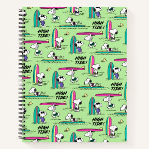Peanuts   Snoopy Ocean High Tide Pattern Notebook