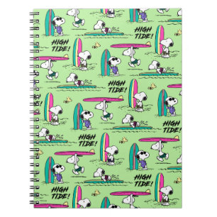 Peanuts   Snoopy Ocean High Tide Pattern Notebook