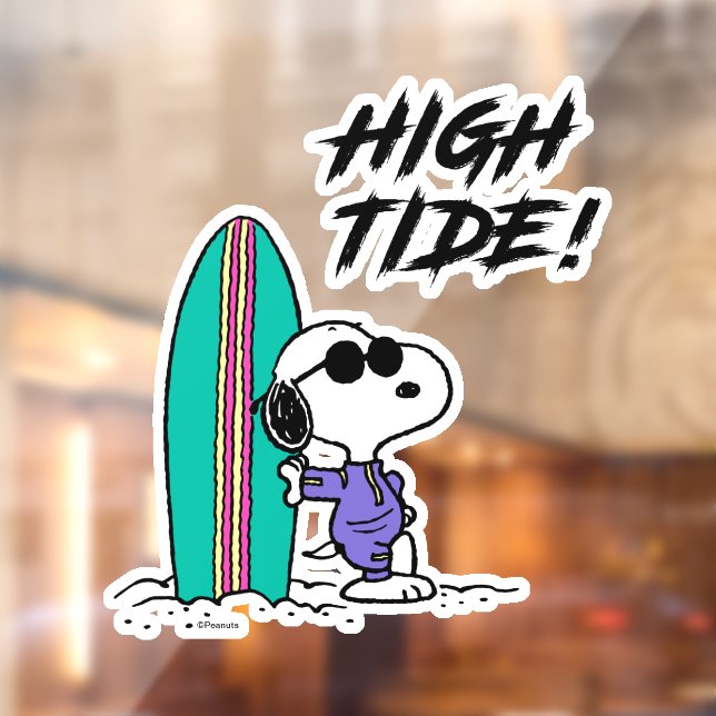 Peanuts | Snoopy Ocean High Tide Window Cling (Sheet 2)