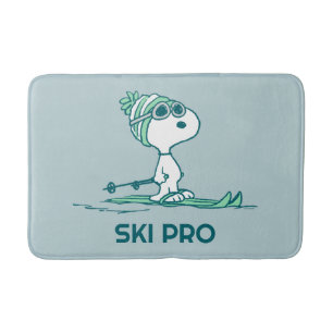 Peanuts   Snoopy on Skis Bath Mat
