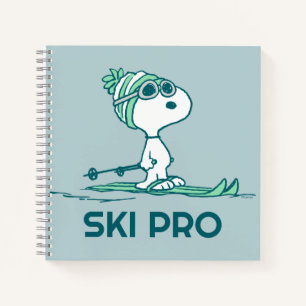 Peanuts   Snoopy on Skis Notebook