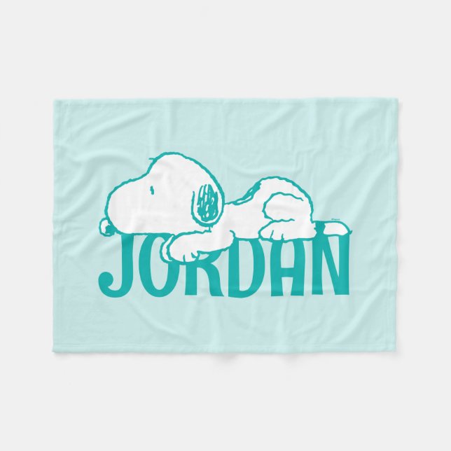 Peanuts | Snoopy Pastel Baby Fleece Blanket (Front (Horizontal))