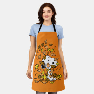 Peanuts   Snoopy Pile of Leaves Apron