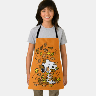 Peanuts   Snoopy Pile of Leaves Apron