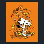 Peanuts | Snoopy Pile of Leaves Poster<br><div class="desc">Check out this fun Peanuts design featuring Snoopy.</div>