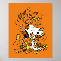Peanuts | Snoopy Pile of Leaves