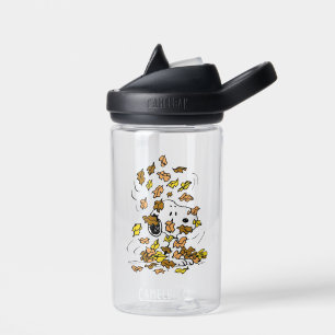 Peanuts   Snoopy Pile of Leaves Water Bottle