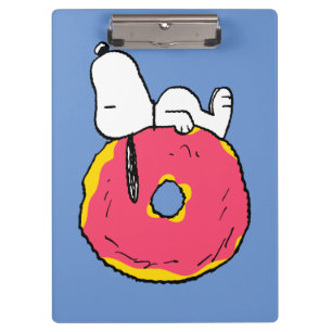 Peanuts   Snoopy Pink Doughnut Clipboard