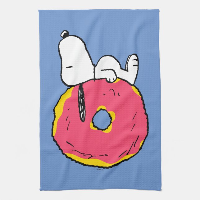 Peanuts | Snoopy Pink Doughnut Kitchen Towel (Vertical)