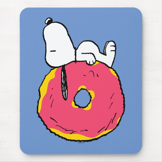 Peanuts | Snoopy Pink Doughnut Mouse Pad (Front)