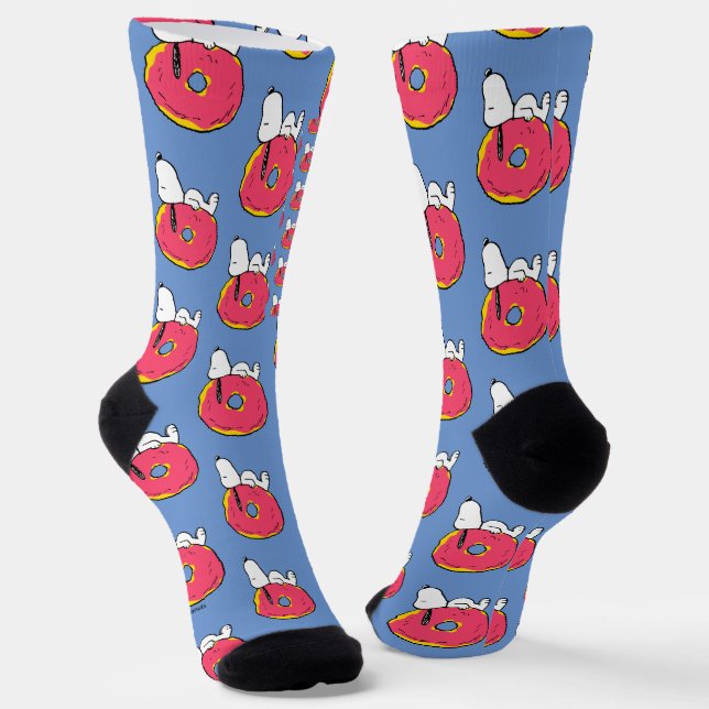 Peanuts | Snoopy Pink Doughnut Socks (Angled)