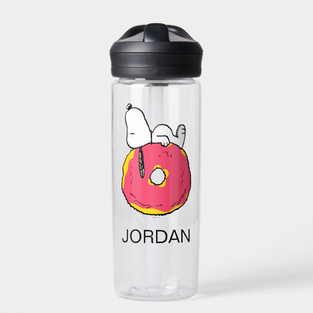 Peanuts | Snoopy Pink Doughnut Water Bottle (Front)