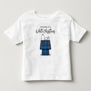 Peanuts   Snoopy Plaid Flannel Holiday Dog House Toddler T-shirt