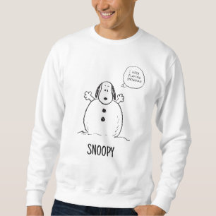 Peanuts   Snoopy Playing Snowman Sweatshirt