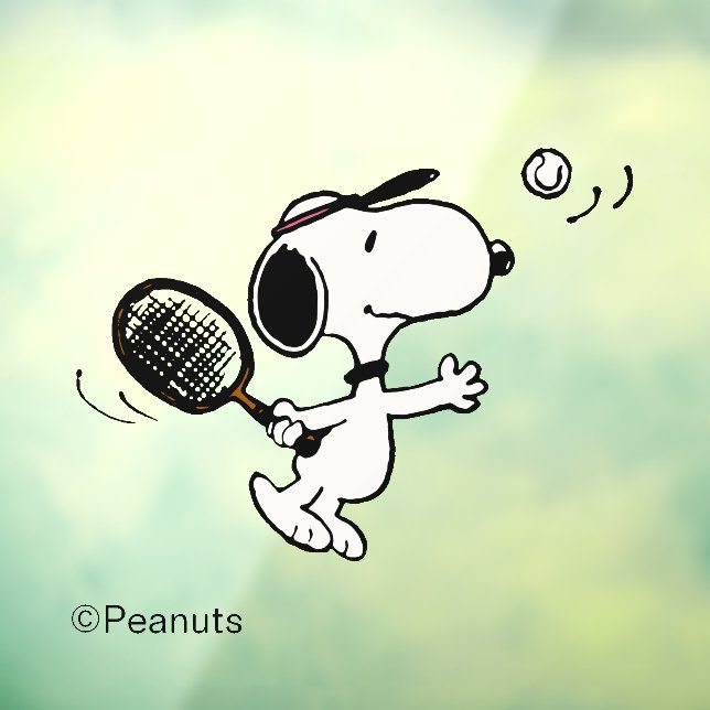 Peanuts | Snoopy Plays Tennis Window Cling (Sheet 3)