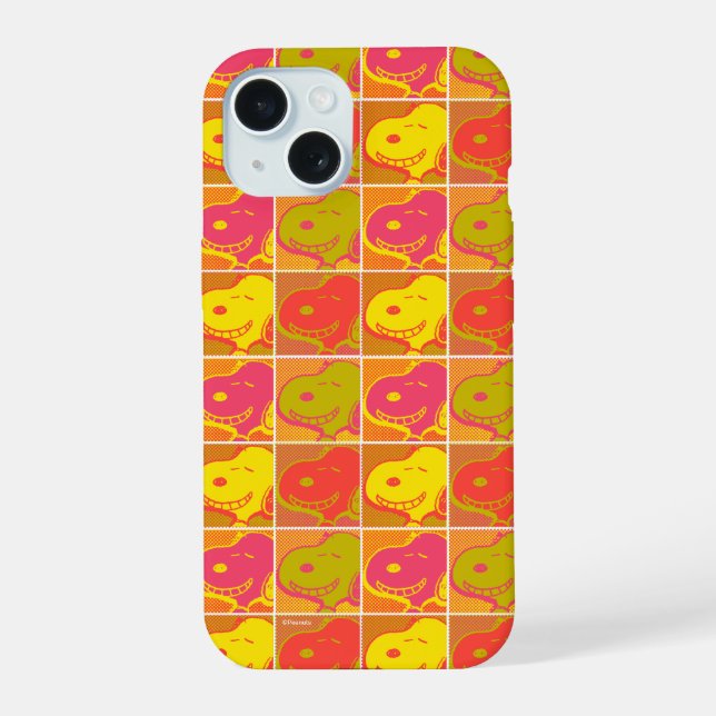 Peanuts | Snoopy Pop Art Pattern iPhone 15 Case (Back)
