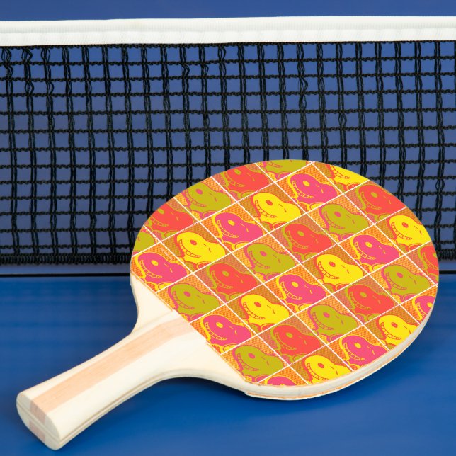 Peanuts | Snoopy Pop Art Pattern Ping Pong Paddle (Insitu)