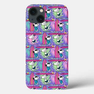 Peanuts   Snoopy Purple Surf Pattern iPhone 13 Case