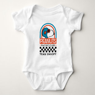 Peanuts   Snoopy Racing Club Baby Bodysuit