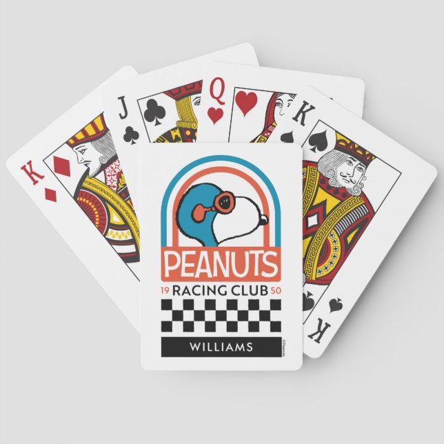 Peanuts | Snoopy Racing Club Playing Cards (Back)