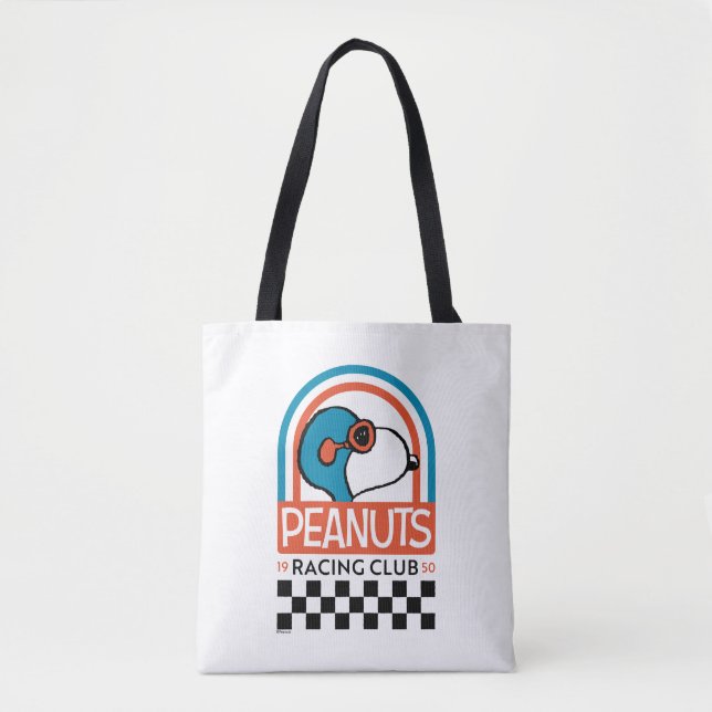 Peanuts | Snoopy Racing Club Tote Bag (Front)