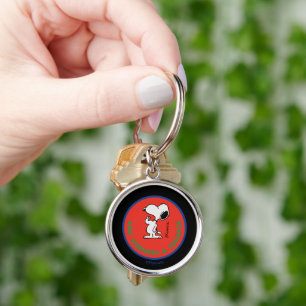 Peanuts   Snoopy Raw Strength & Courage Badge Keychain