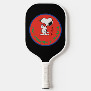 Peanuts   Snoopy Raw Strength & Courage Badge Pickleball Paddle