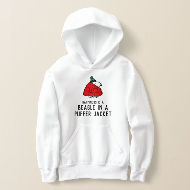 Peanuts | Snoopy Red Puffer Jacket (Laydown)