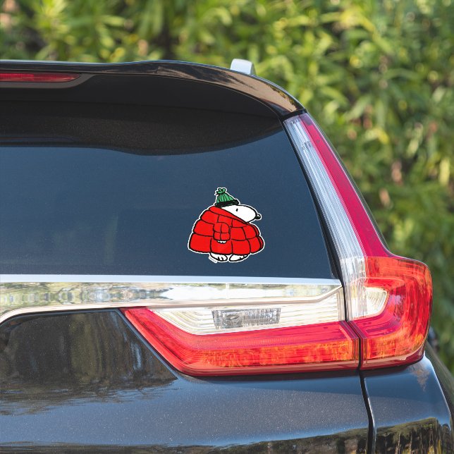 Peanuts | Snoopy Red Puffer Jacket (Car Side)