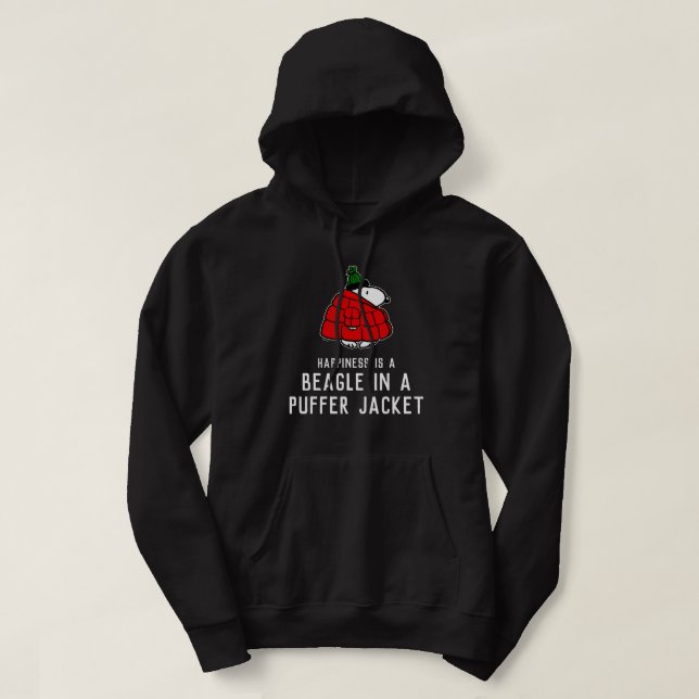 Peanuts | Snoopy Red Puffer Jacket Hoodie (Design Front)