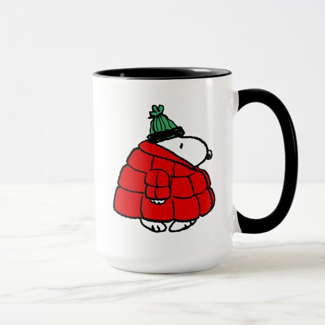 Peanuts | Snoopy Red Puffer Jacket Mug (Right)