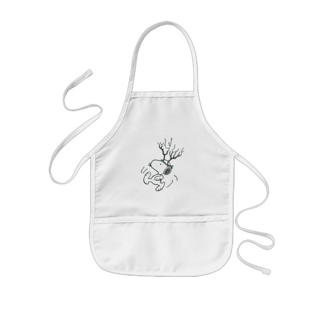 Peanuts | Snoopy Reindeer Kids Apron (Front)