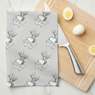 Peanuts   Snoopy Reindeer Kitchen Towel