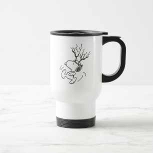 Peanuts   Snoopy Reindeer Travel Mug