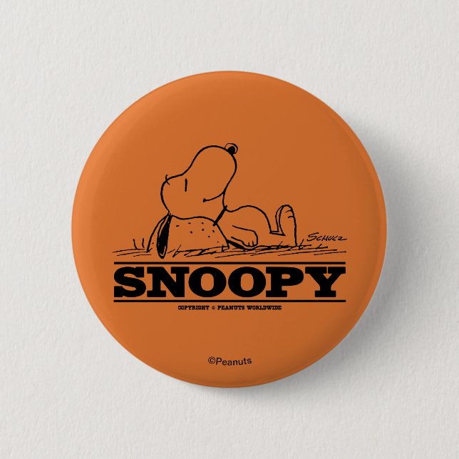 Peanuts | Snoopy Rest Break 2 Inch Round Button (Front)