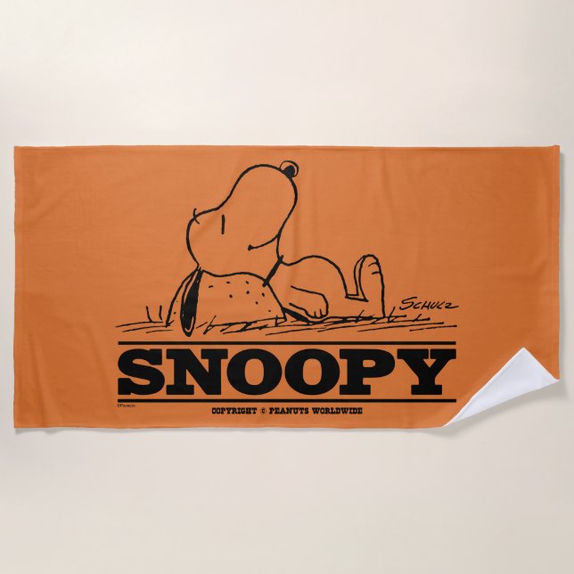 Peanuts | Snoopy Rest Break Beach Towel (Front)