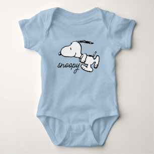 Peanuts   Snoopy Run Baby Bodysuit