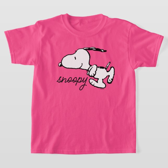 Peanuts | Snoopy Run T-Shirt (Laydown)