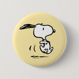 Peanuts   Snoopy Running 2 Inch Round Button