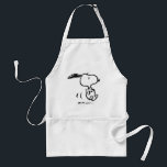 Peanuts | Snoopy Running Standard Apron<br><div class="desc">Snoopy is the loveable pet beagle of Charlie Brown in the comic strip Peanuts by Charles M. Schulz. Check out this cute Peanuts design featuring this loveable dog.</div>