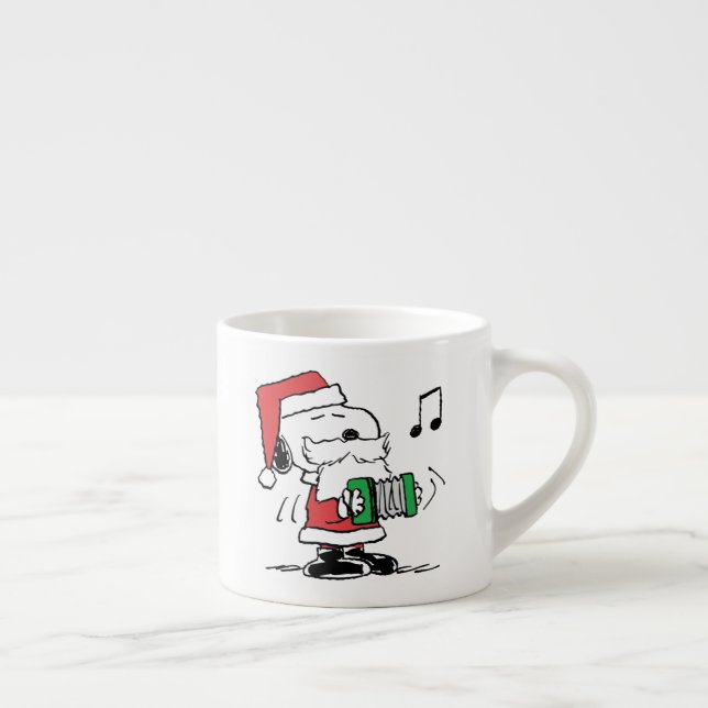 Peanuts | Snoopy Santa Claus Accordian Espresso Cup (Right)