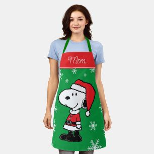 Peanuts   Snoopy Santa Claus   Add Your Name Apron