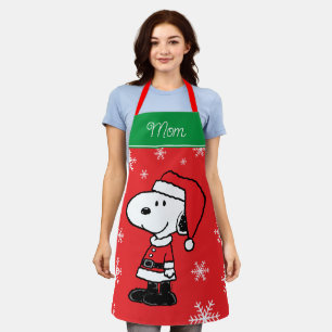 Peanuts   Snoopy Santa Claus   Add Your Name Apron