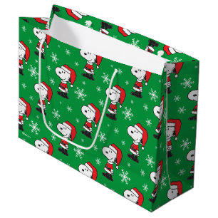 Peanuts   Snoopy Santa Claus Large Gift Bag