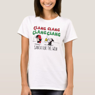 Peanuts   Snoopy Santa Claus & Lucy T-Shirt