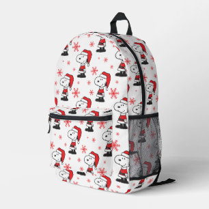 Peanuts   Snoopy Santa Claus Printed Backpack