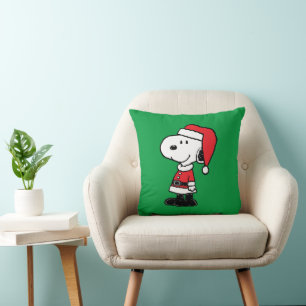 Peanuts   Snoopy Santa Claus Throw Pillow