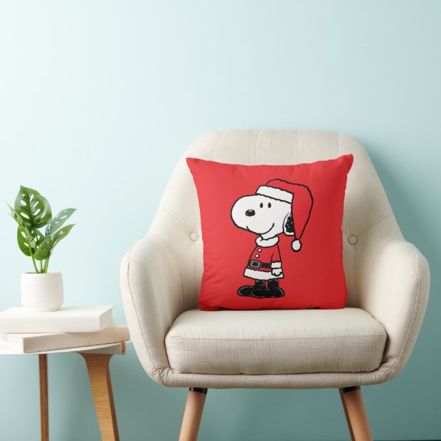 Peanuts | Snoopy Santa Claus Throw Pillow (Chair)