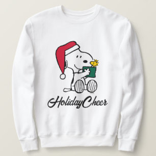 Peanuts Snoopy Santa & Woodstock Gift Sweatshirt